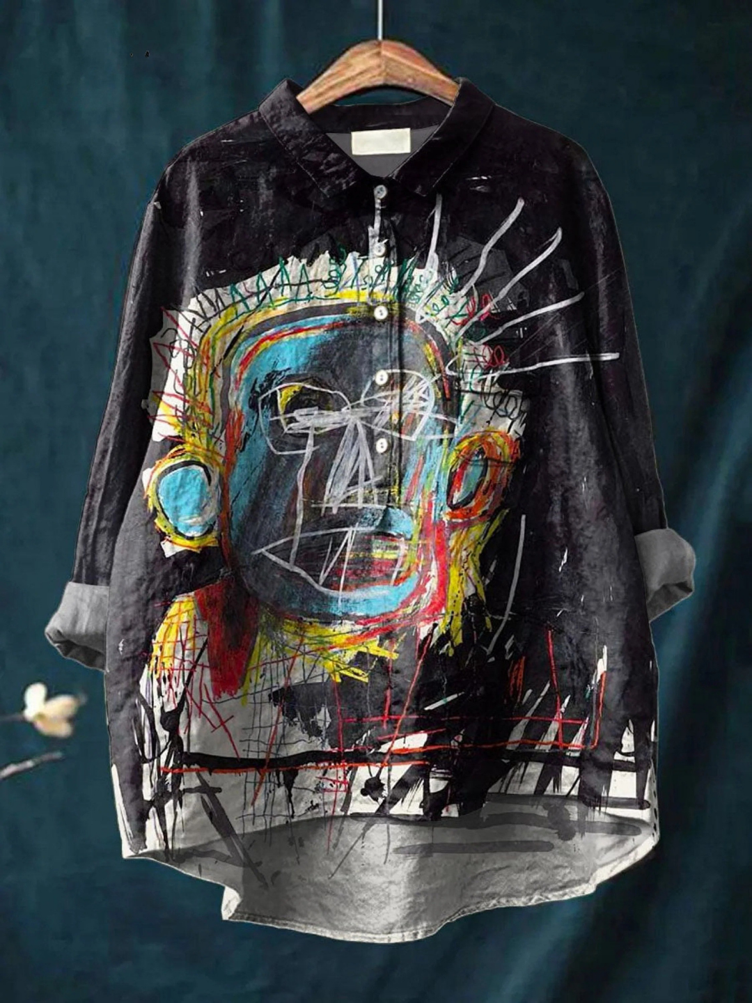 Cassandra | Artful Abstract Print Casual Shirt