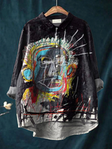 Cassandra | Artful Abstract Print Casual Shirt