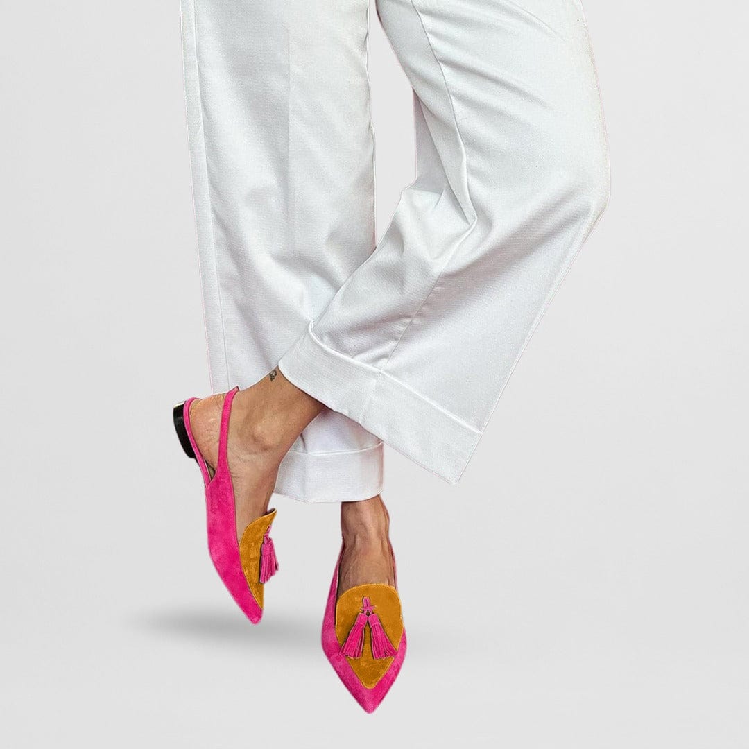 Cassandra | Tasselled Slingback Flats