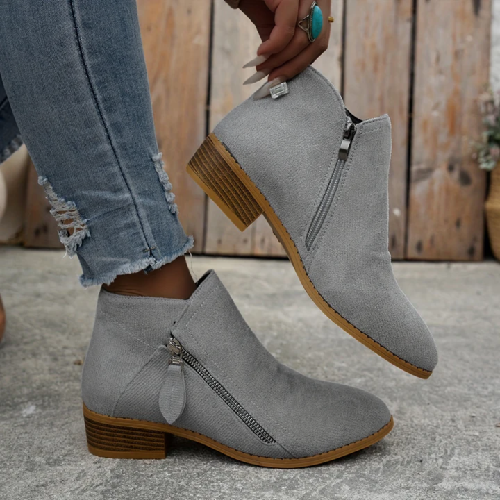 Adeline | Classic Side-Zip Ankle Boots