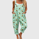 Valentine | Relaxed Bee Print Jumpsuit