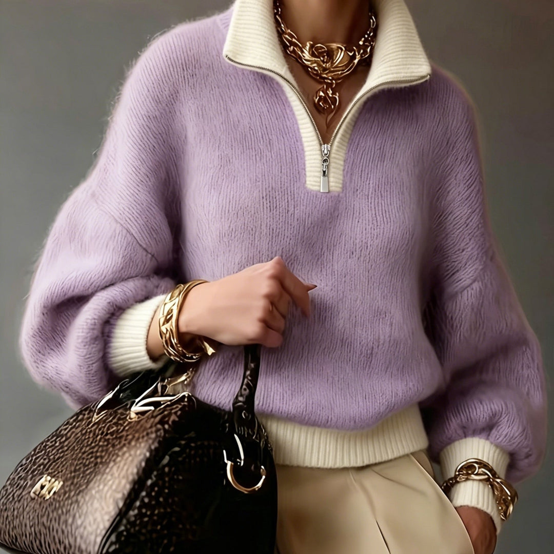 Cara | Relaxed Half-Zip Sweater