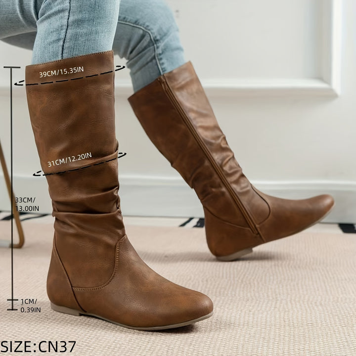 Felicity | Slouch Mid-Calf Boots