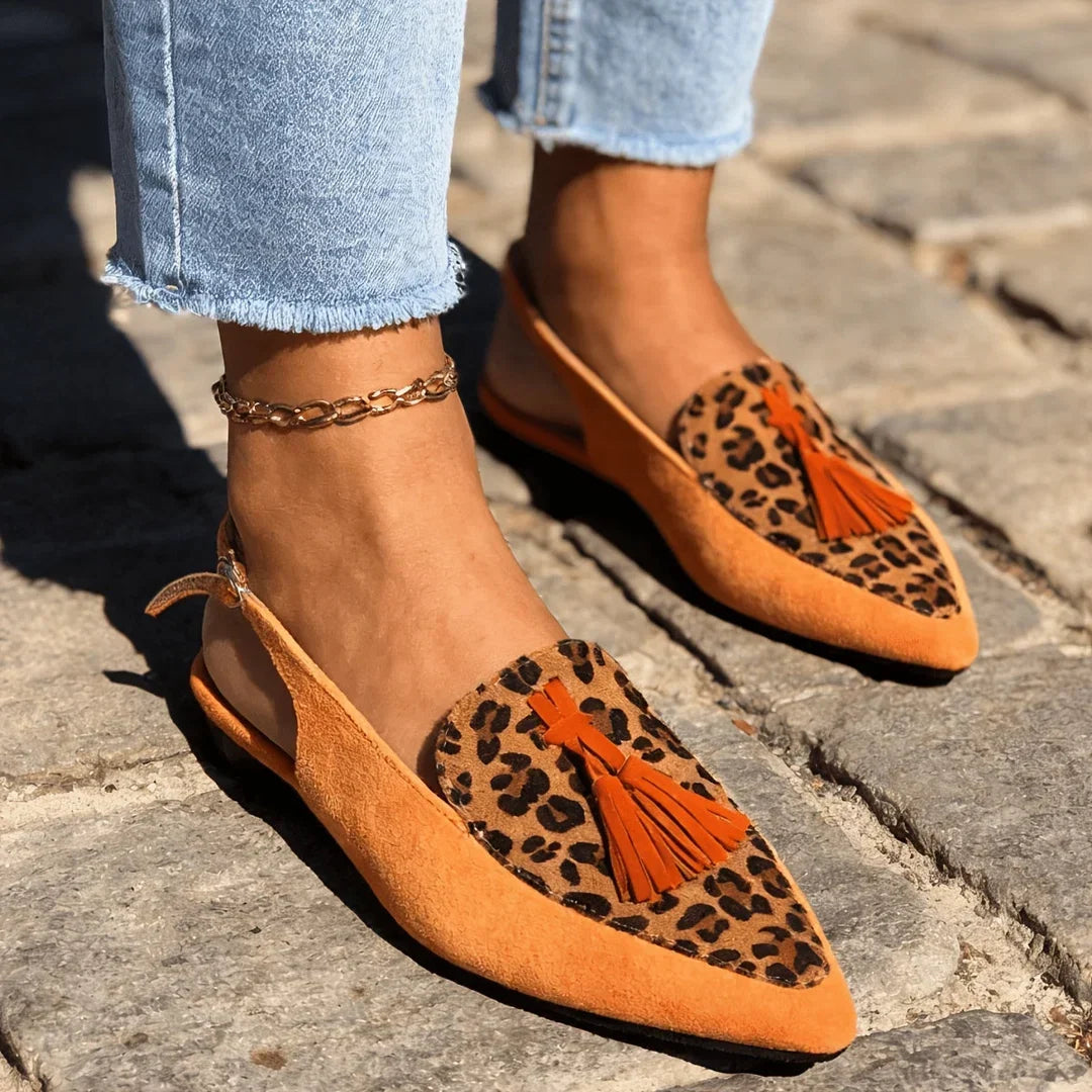 Caroline | Pointed Tassel Flats