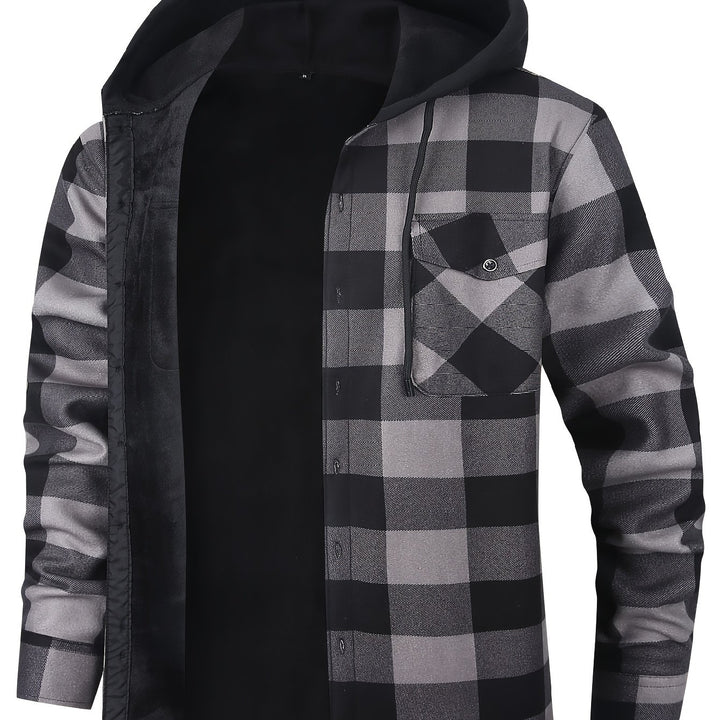 Reuben | Hooded Checked Shirt Jacket