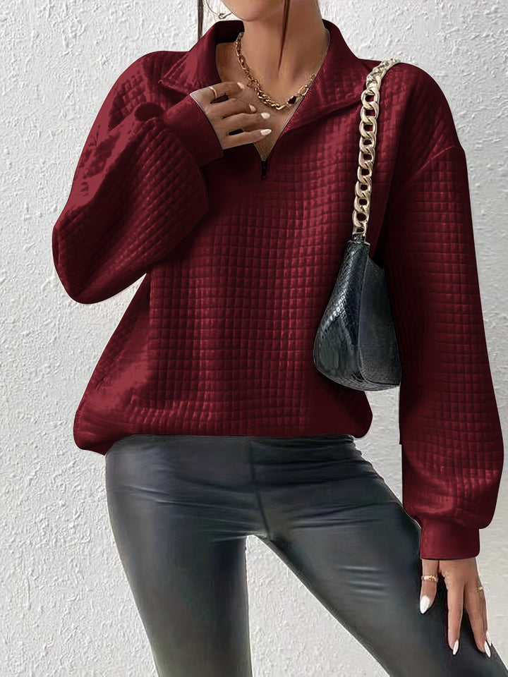 Elspeth | Relaxed Quarter-Zip Sweater