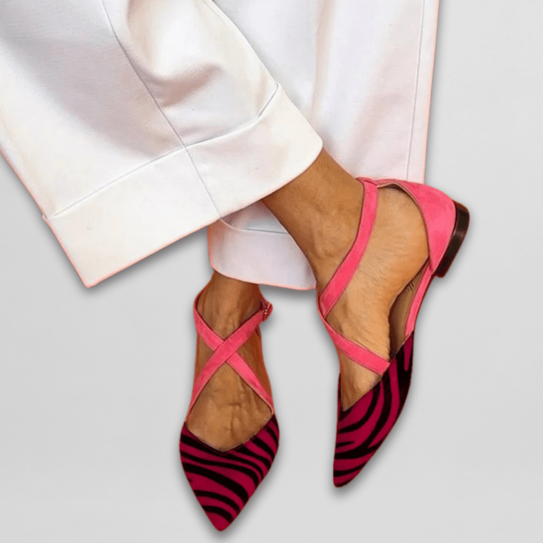 Rosalind | Crossover Strappy Flats