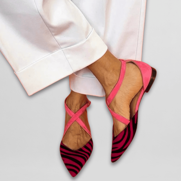 Rosalind | Crossover Strappy Flats