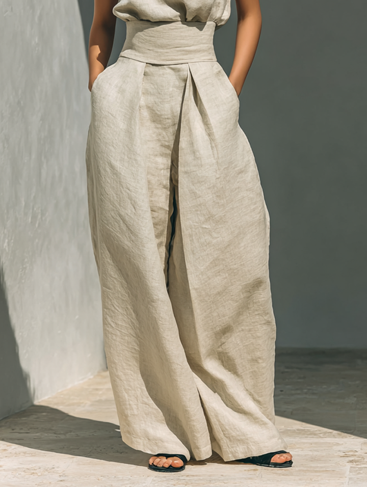 Adrienne | Elegant Wide-Leg Two-Piece Set