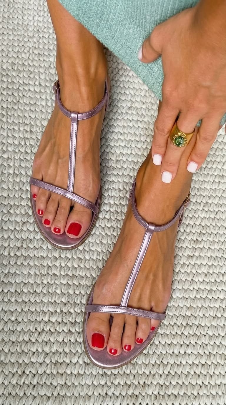 Lenora | Elegant T-Strap Sandals