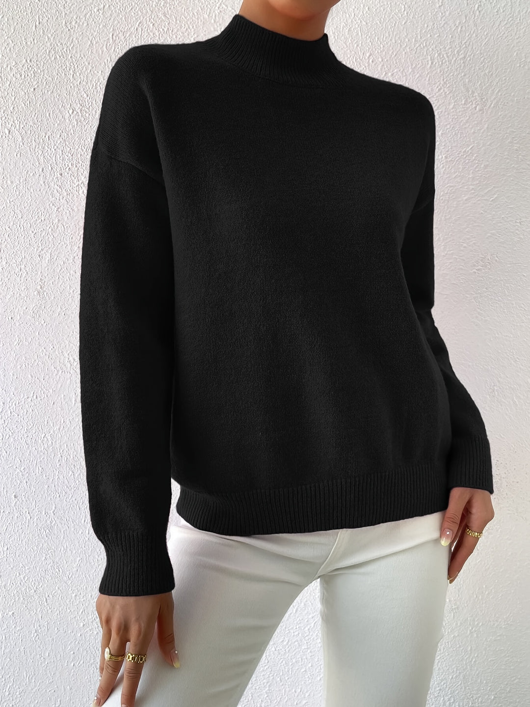 Sloane | Relaxed Mock Neck Jumper