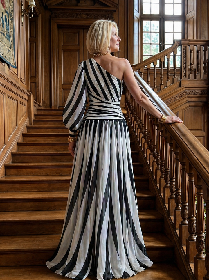Melanie | Elegant One-Shoulder Maxi Dress