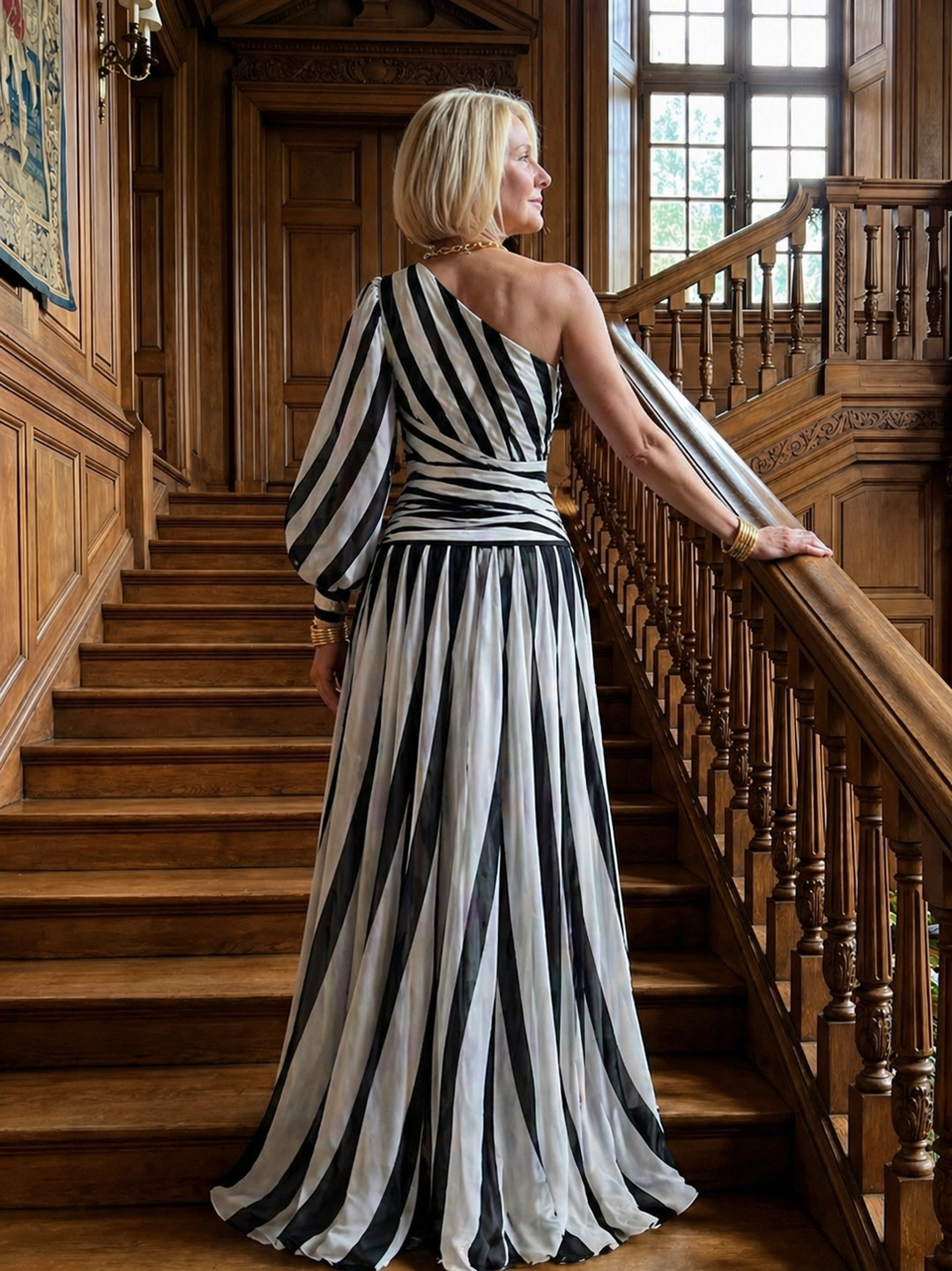 Amelie | Flowing One-Shoulder Maxi Dress