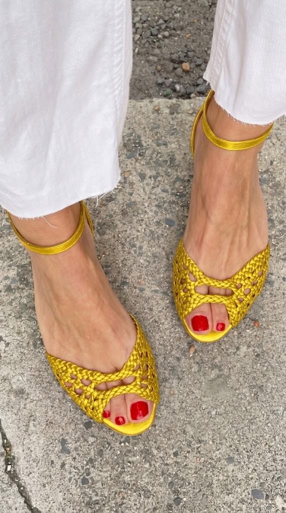 Juniper | Woven Ankle-Strap Sandals