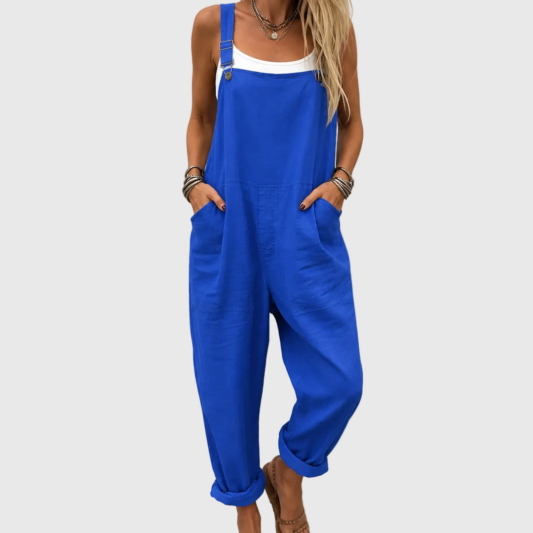 Romilda | Relaxed Pocket Dungaree Jumpsuit