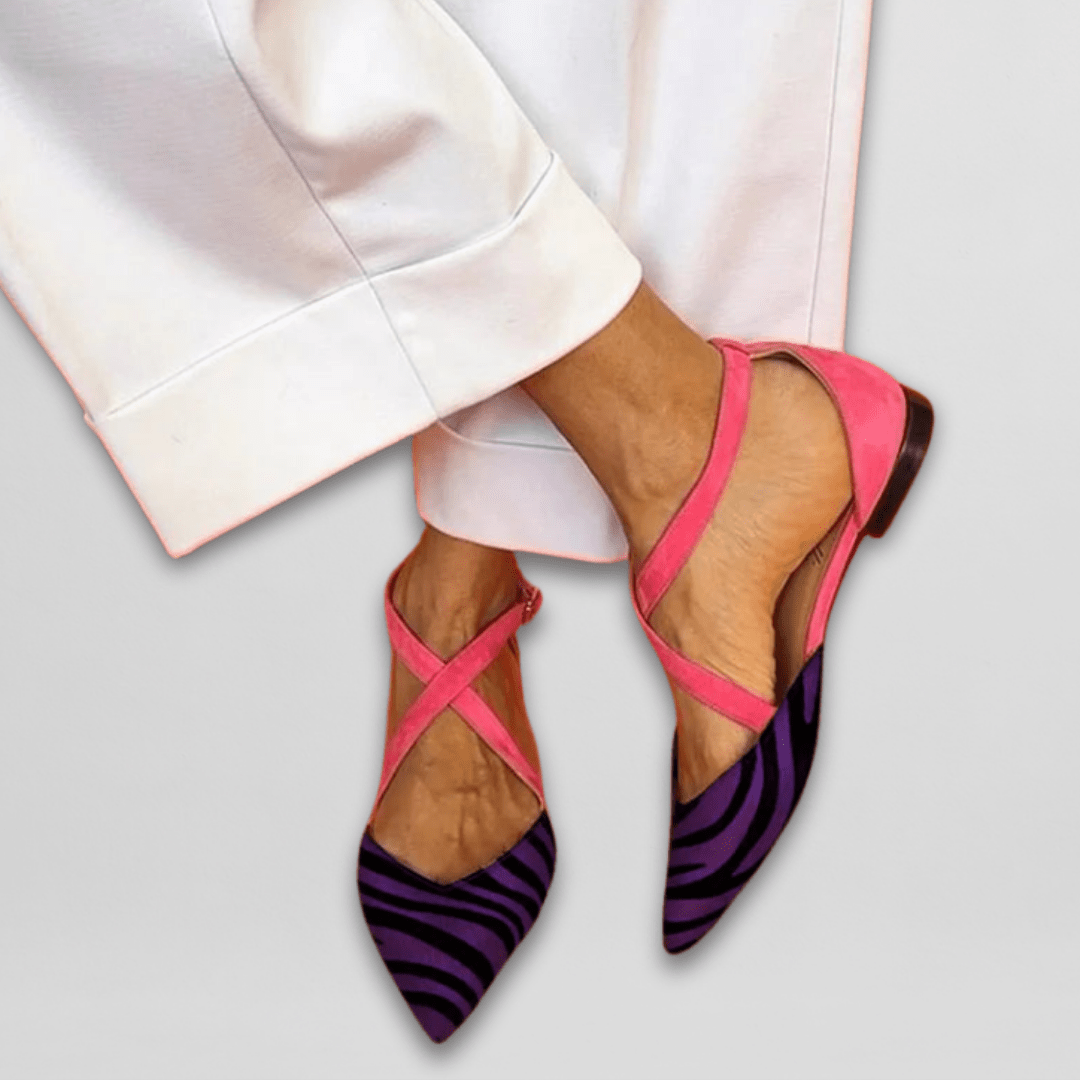 Rosalind | Crossover Strappy Flats