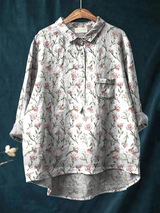 Deborah | Delicate Floral Relaxed Shirt