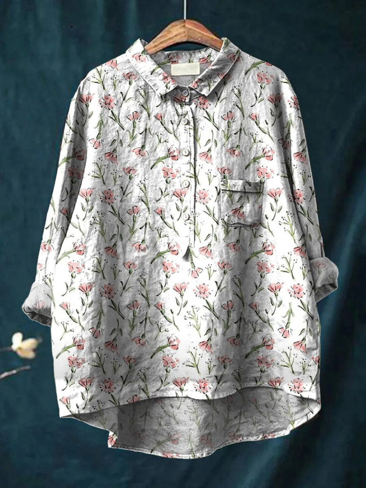 Deborah | Delicate Floral Relaxed Shirt