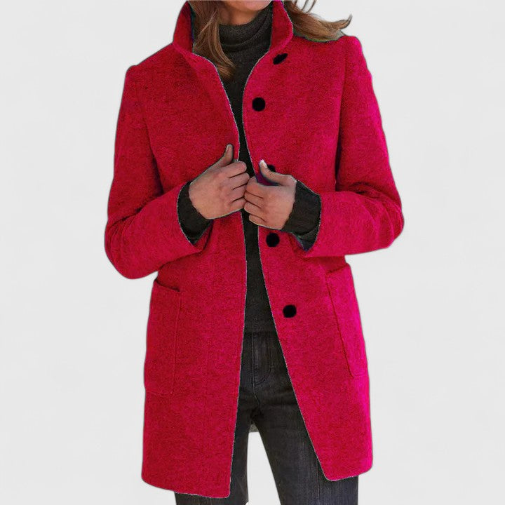 Vivienne | Refined Stand-Collar Coat