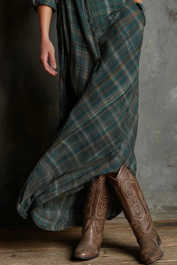 Elinor | Timeless Checked Shirt Dress