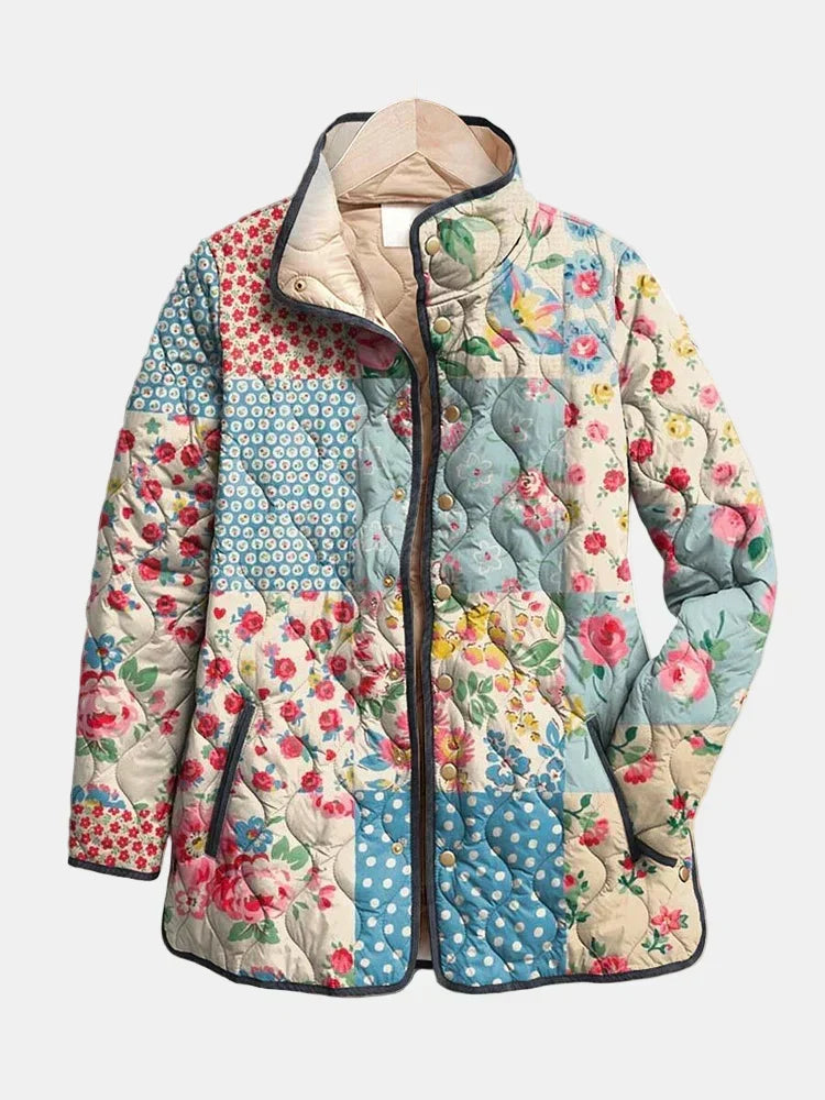 Annika | Charming Floral Quilted Jacket