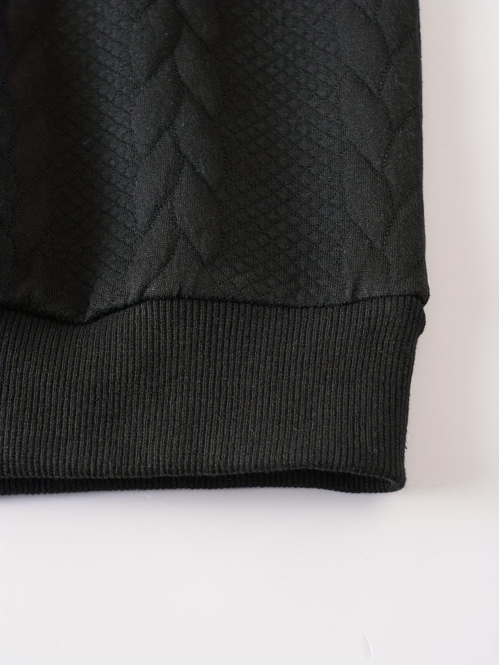 Harvey | Textured Half-Zip Pullover