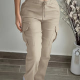 Josie | Relaxed Drawstring Cargo Trousers
