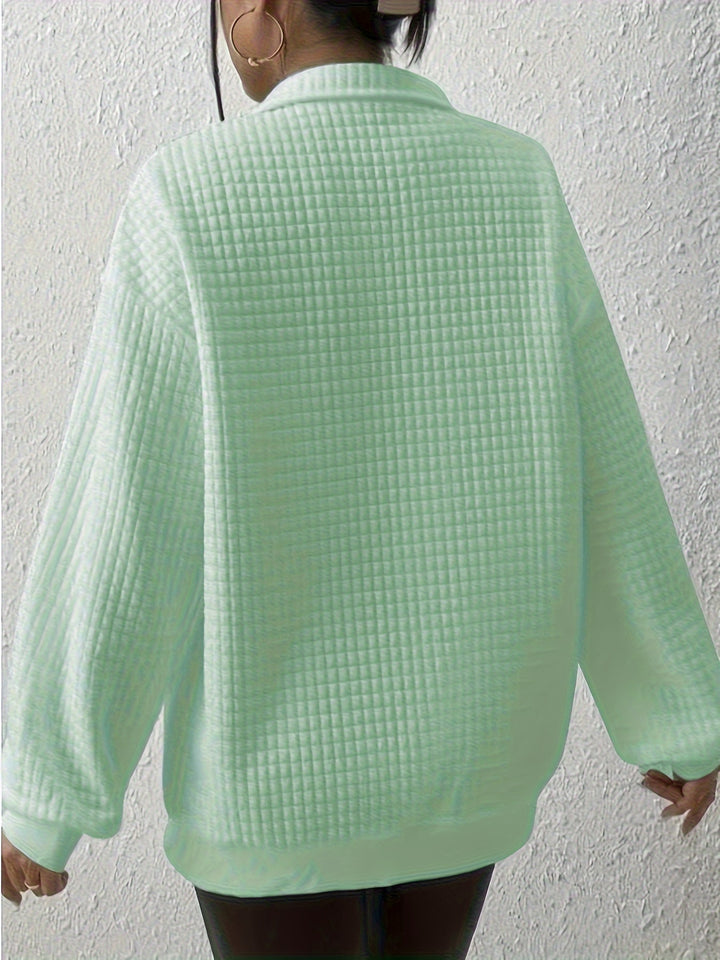 Elspeth | Relaxed Quarter-Zip Sweater