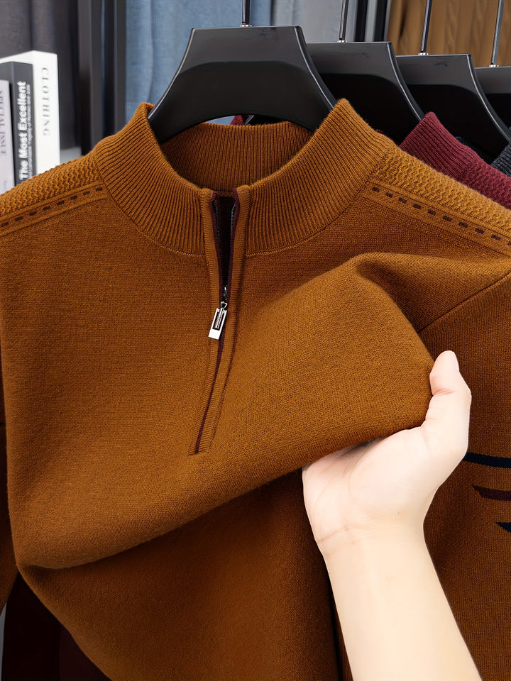 Conrad | Zip-Neck Knit Jumper