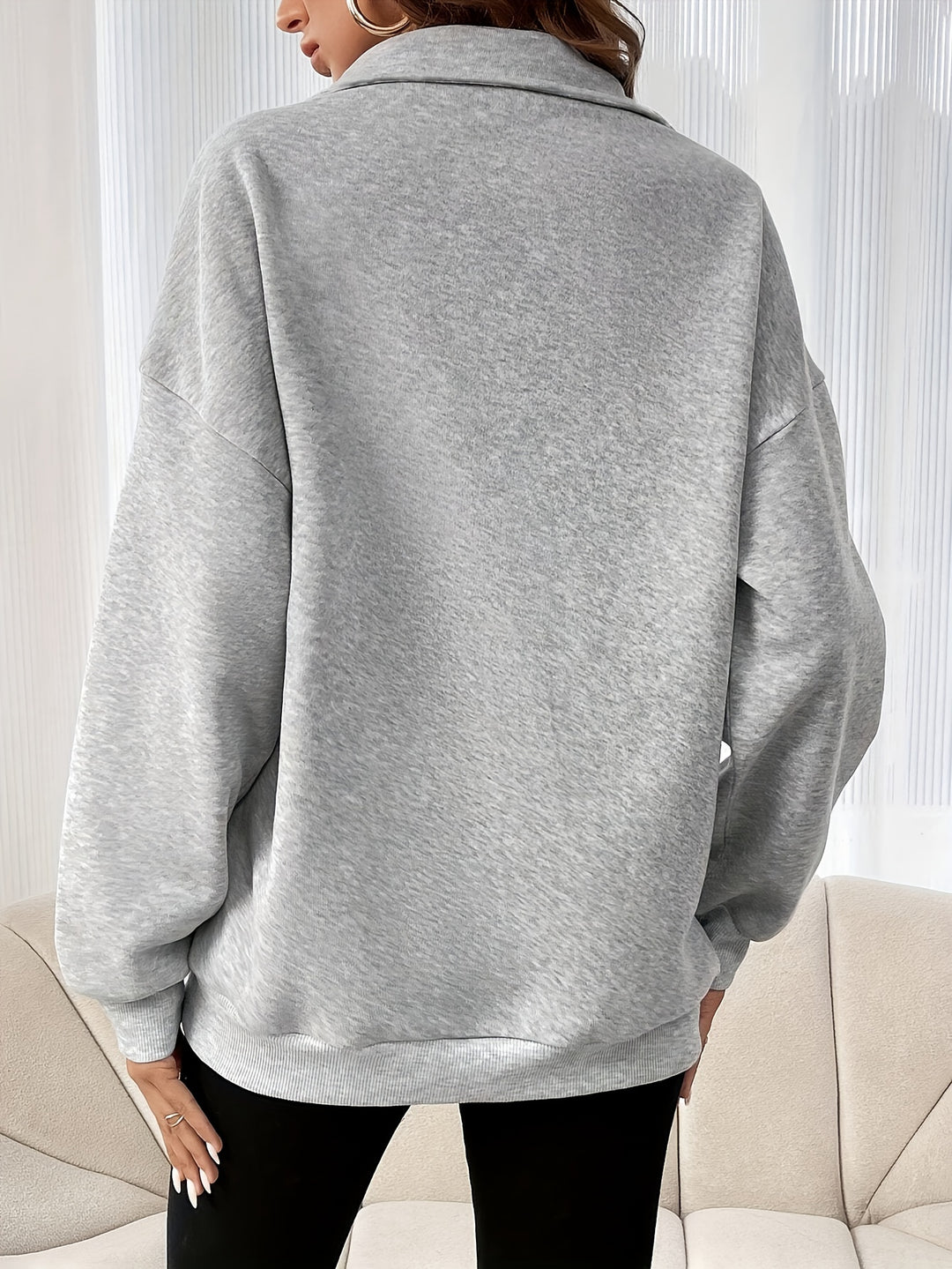 Harper | Relaxed Half-Zip Sweatshirt