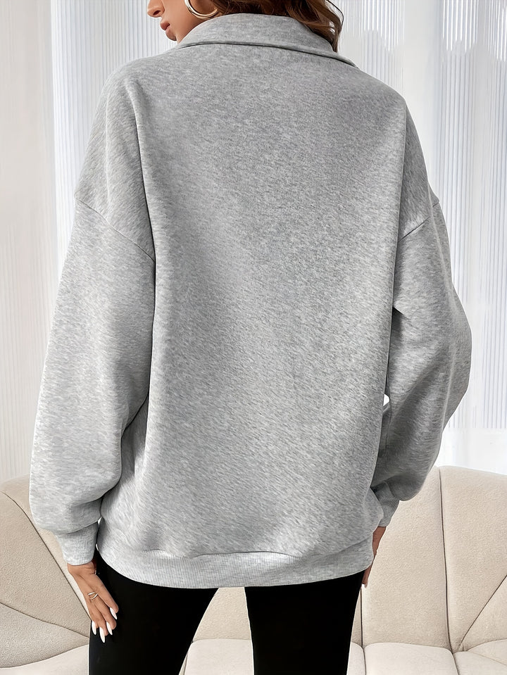 Harper | Relaxed Half-Zip Sweatshirt