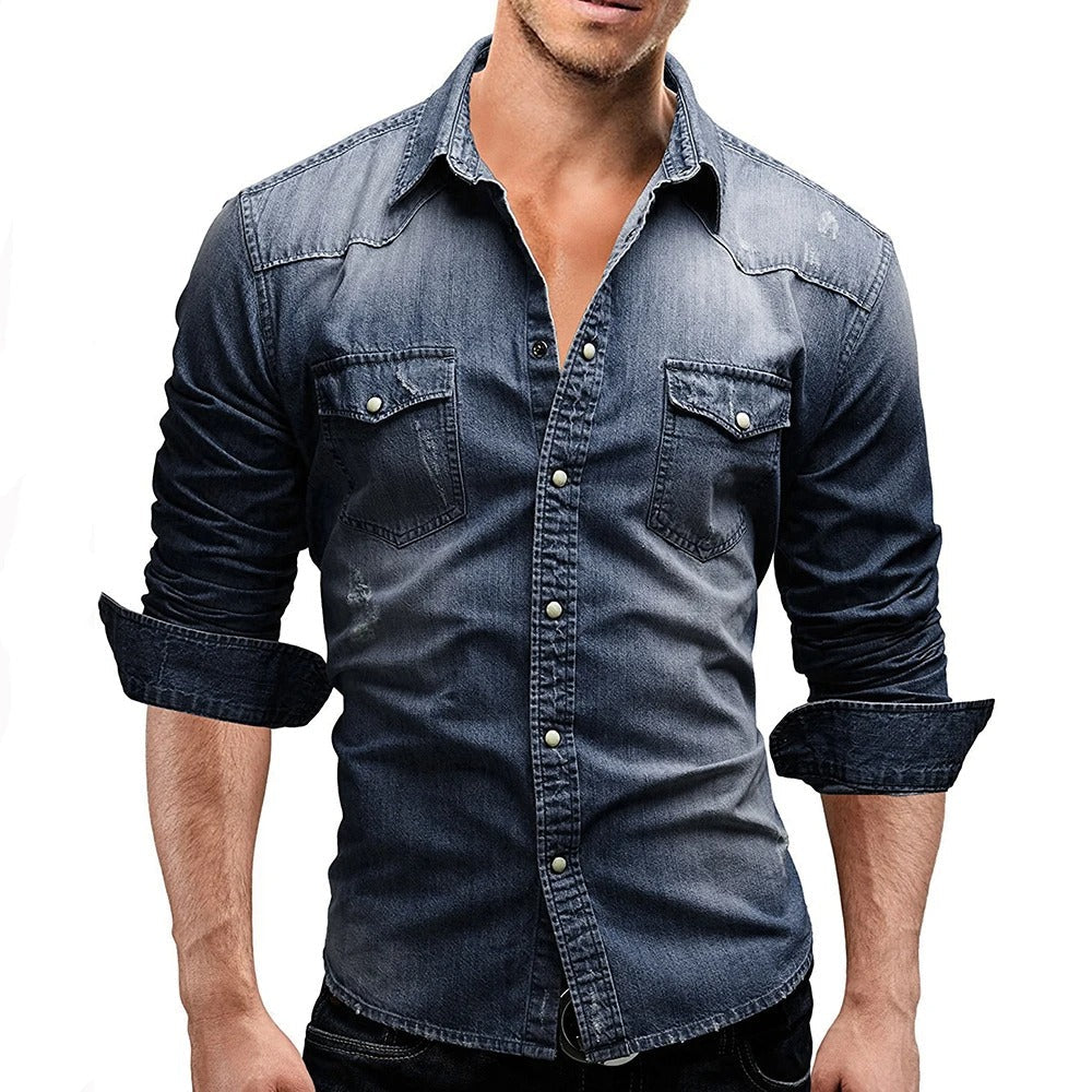 Nathaniel | Casual Western Pocket Shirt
