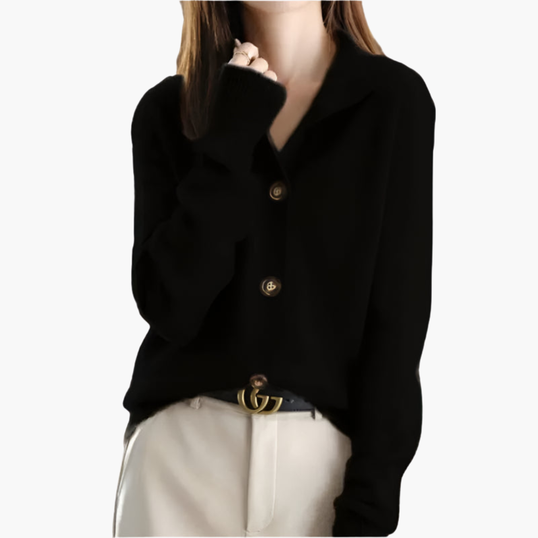 Marcella | Collared Button-Up Cardigan