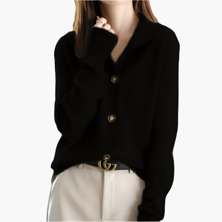 Marcella | Collared Button-Up Cardigan