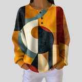 Josette | Artful Geometric Sweatshirt