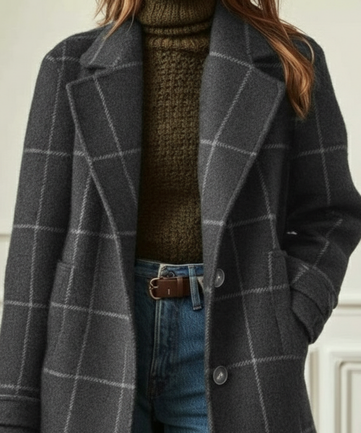 Maura | Checked Tailored Coat