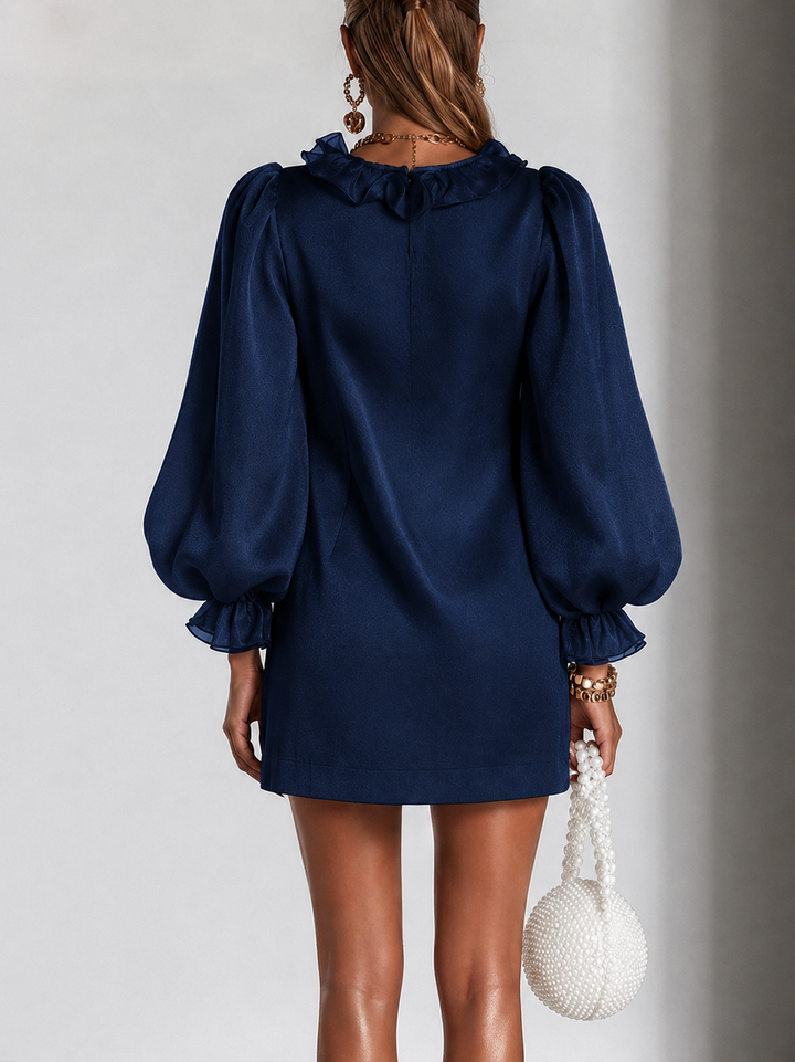Thea | Ruffled Puff-Sleeve Mini Dress