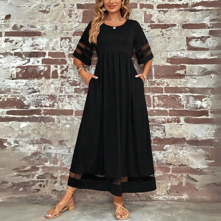Verity | Graceful Panelled Midi Dress