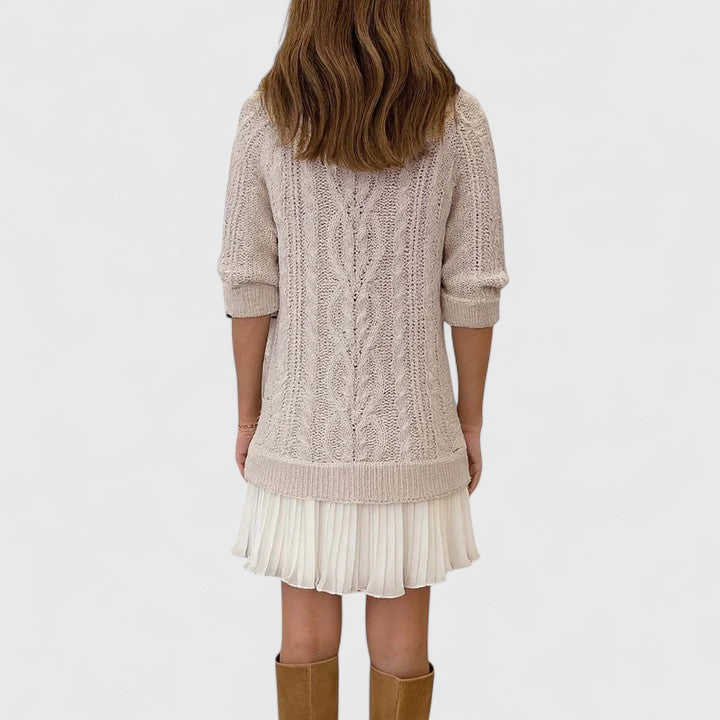 Aubrey | Cable-Knit Sweater Dress