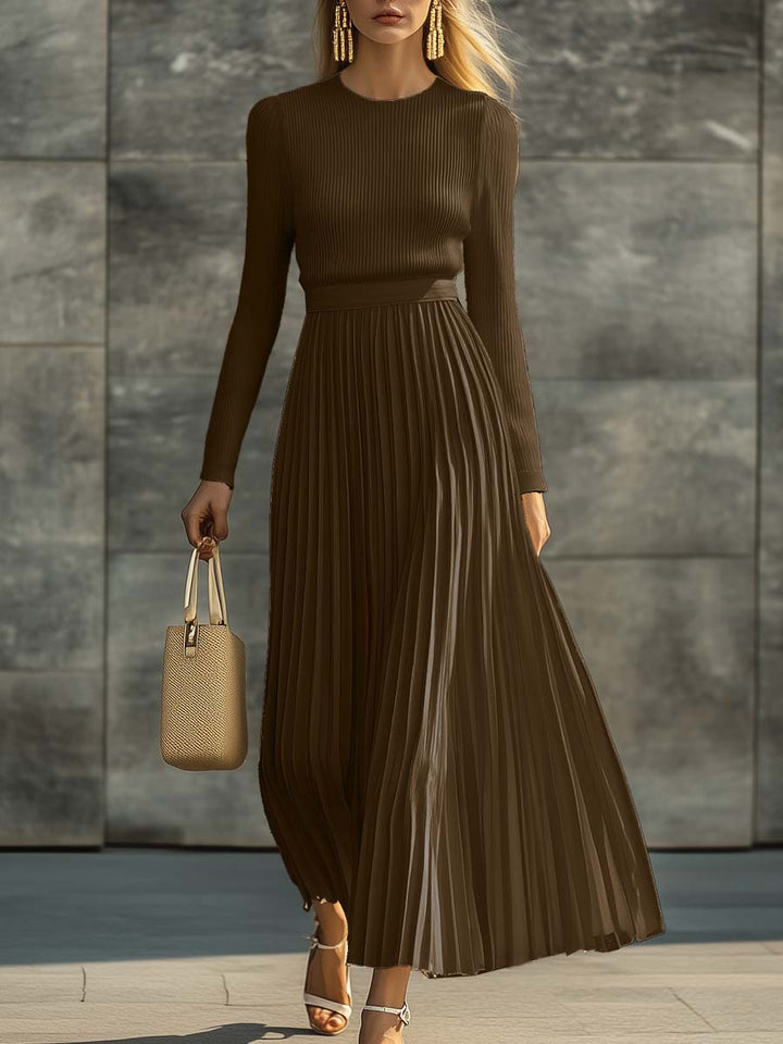 Felicity | Elegant Pleated Maxi Dress