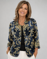 Suzanne | Ornate Open-Front Jacket