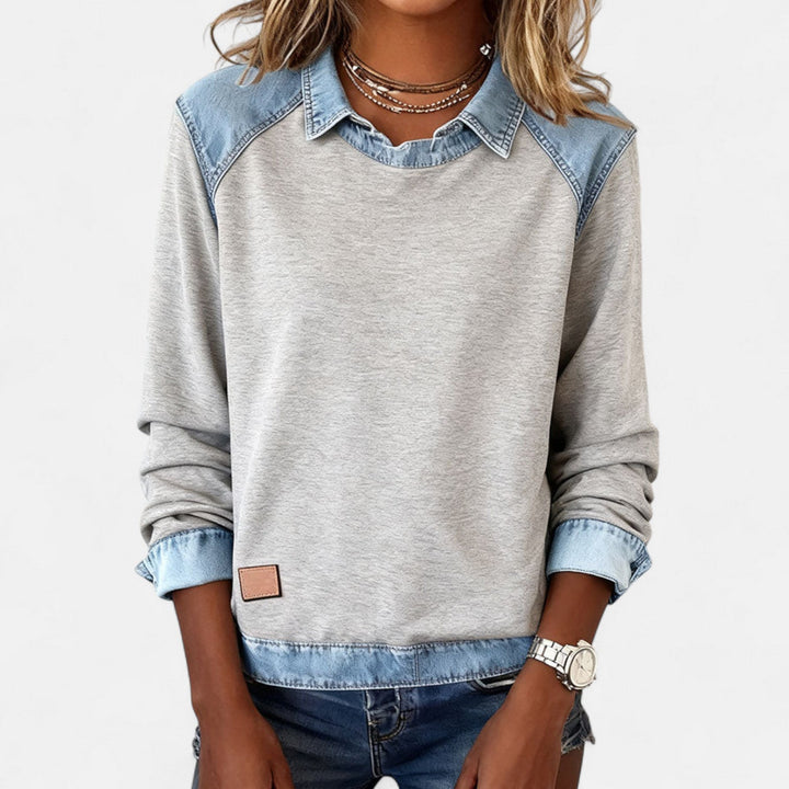 Caitlin | Relaxed Layered-Look Sweater