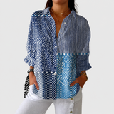 Verity | Mixed-Print Patchwork Blouse