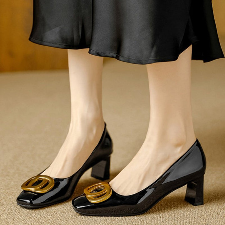 Leona | Elegant Block-Heel Pumps