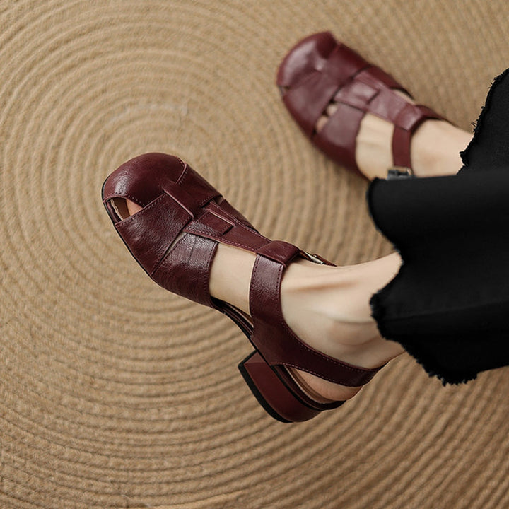 Esme | Woven Block-Heel Sandals