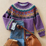 Sylvie | Heritage Patterned Knit Jumper