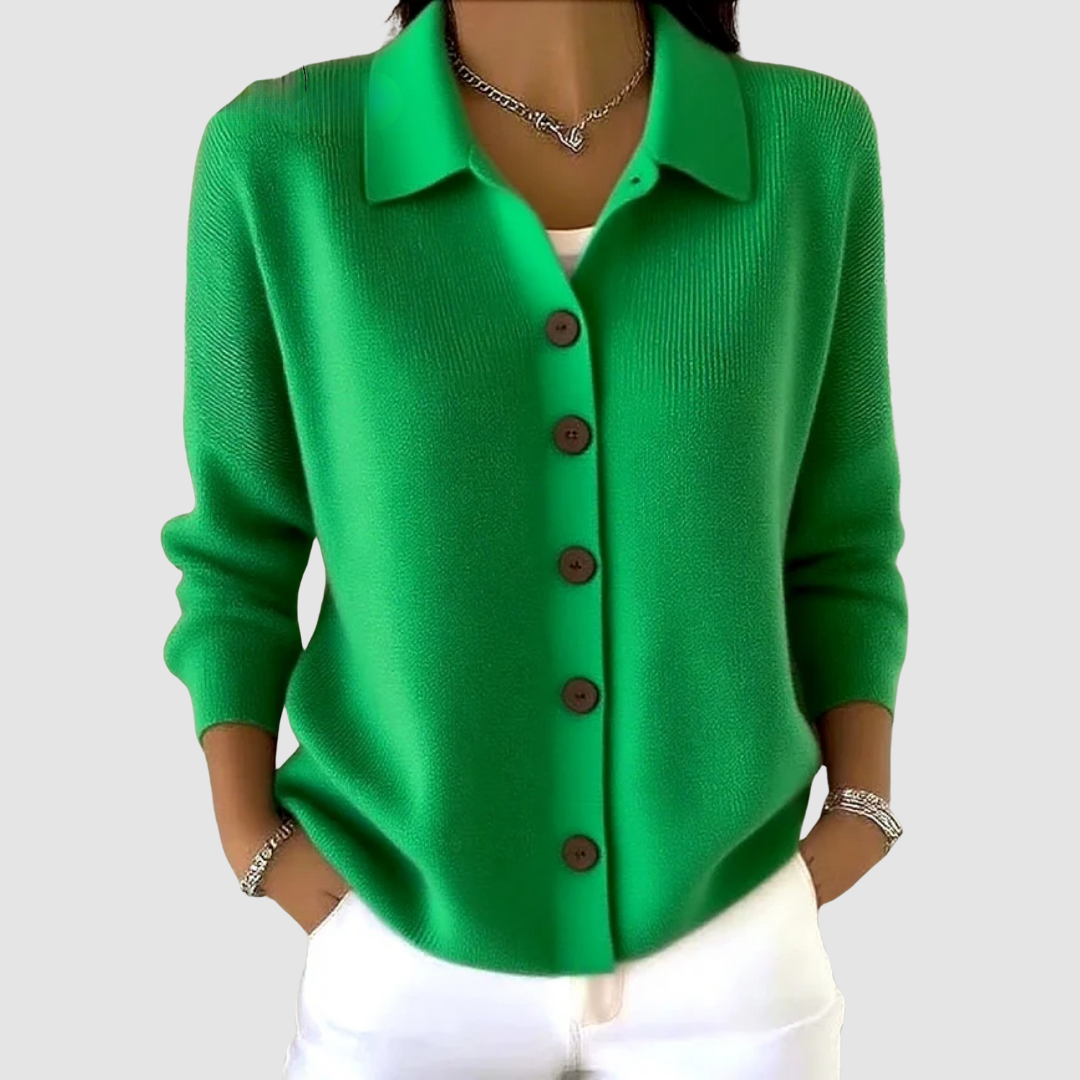 Millie | Button-Up Collared Cardigan