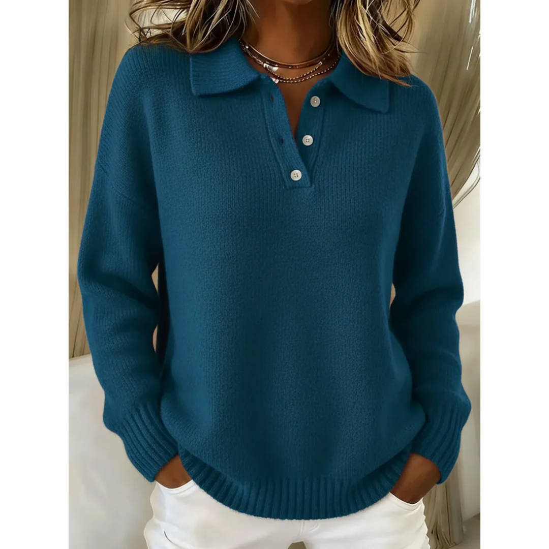Melina | Relaxed Collared Jumper