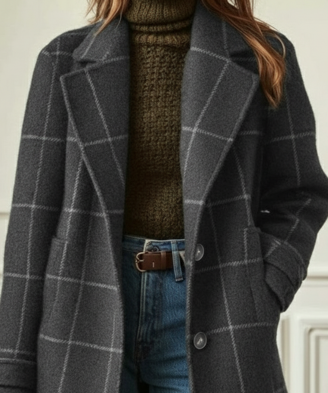 Sybil | Windowpane Check Coat