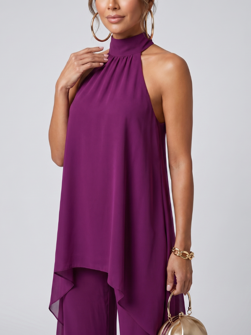 Marlena | Flowing Halterneck Two-Piece Set
